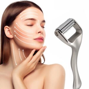 Handheld Zinc Alloy Facial Care Beauty Derma Roller Massager