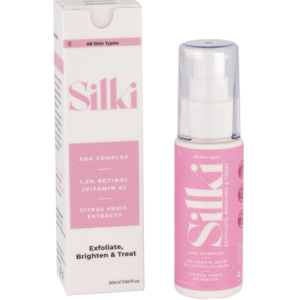 Silki AHA Complex – 3% Lactic & 2% Glycolic Acids & Citrus Fruit Extracts Serum (50ml)