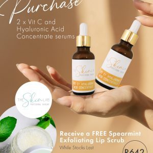 The Skin Lab Vit C & HA with FREE Spearmint Lip Scrub